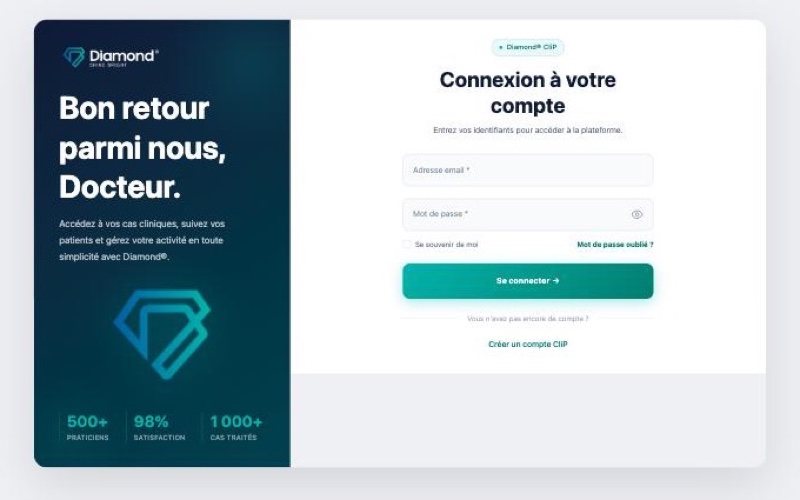 Plateforme praticiens CliP de Diamond Aligner