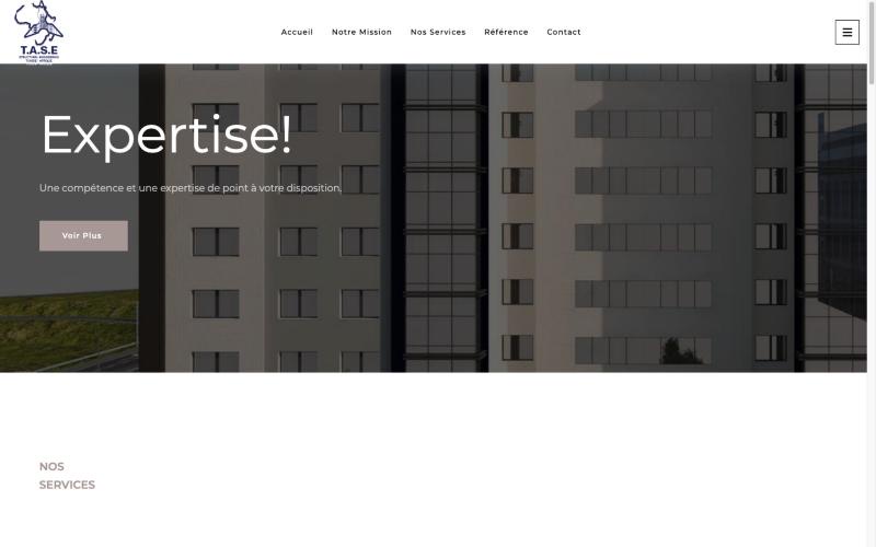 Site web de TASE Bâtiments